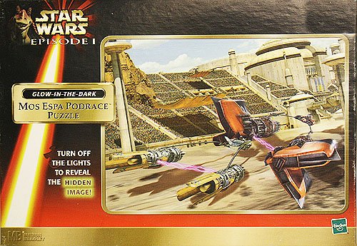 Star Wars Episode I Mos Espa Podrace Puzzle Glow in the Dark 200 Pieces