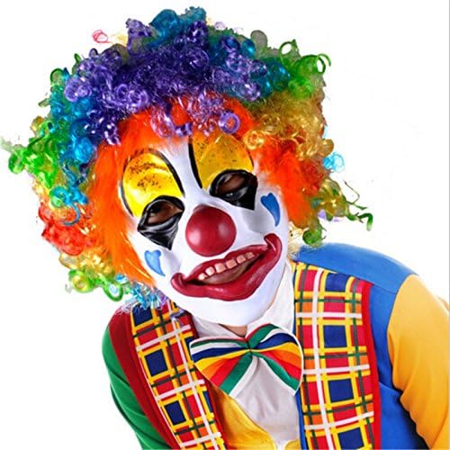 Halloween party clown bar dress show supplies headset accessories clown mask + clown wig