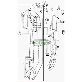 3. Hoover Whisper Cyclonic Main Housing, Hoover Part 59156527. - Free Shipping