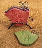 Coasters w/Stand Bird (1 set of 4) - Ideal for Bird Lovers