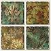 Kitchen & Housewares : Venetian Assorted Assorted Tumbled Stone Coaster Set