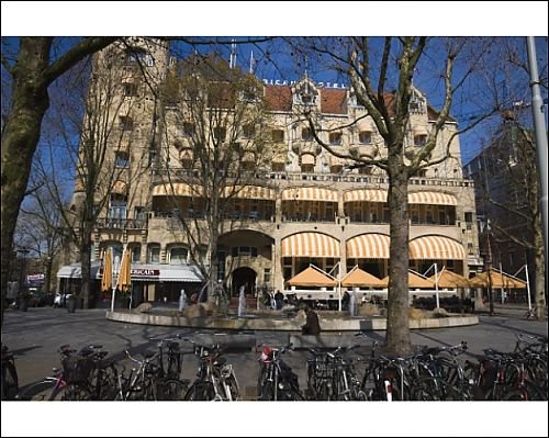 Photographic Prints of The American Hotel, a famous Art Nouveau style building in Leidseplein, from Robert Harding