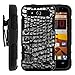 ZTE Speed Case, ZTE Speed Holster, High Impact Advanced Double Layered Hard Cover with Built in Kickstand and Belt Clip for ZTE Speed N9130 (Boost Mobile) from MINITURTLE | Includes Screen Protector - Smoke Gray Scales