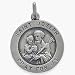 Sterling Silver Saint Joseph 18.5mm Religious Medallion