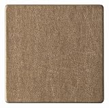 4 Faux Leather Coasters Light Copper