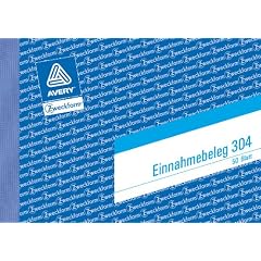 Avery Zweckform 304-5 Einnahmebeleg A6 50 Blatt gr�n 5er Pack