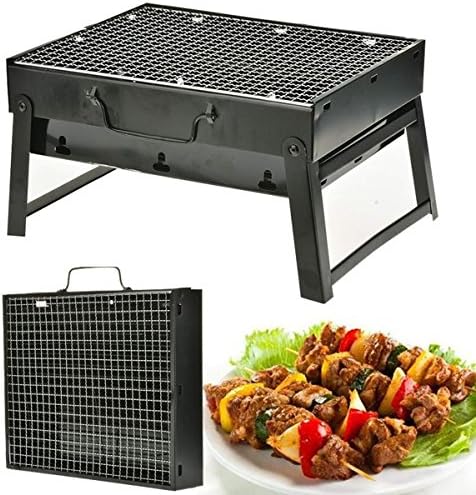 Hotouch Stainless Steel Outdoor Folding Portable Charcoal Grill Barbecue Grill