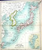 ANTIQUE MAP c1901 JAPAN COREA KOREA HONDO YESSO FORMOSA KOKIO KAZUSA