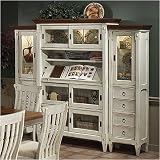 Entree Casual Dining Lighthouse Point Recipe Center with Two Flanking Piers in Weathered Linen Light