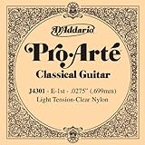 D'Addario J4301 Pro-Arte Nylon Classical Guitar Single String, Light Tension, First String