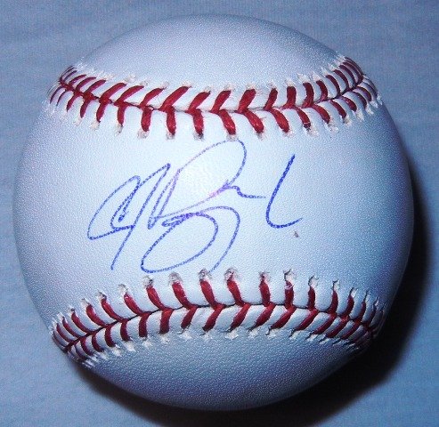 A.J. Pierzynski Autographed Official Major League Baseball W/PROOF, Picture of AJ Signing For Us, Chicago White Sox