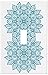 Oriental Blue Mandala Wallplate Decorative Switch Plate Cover (1 Gang - Singl.
