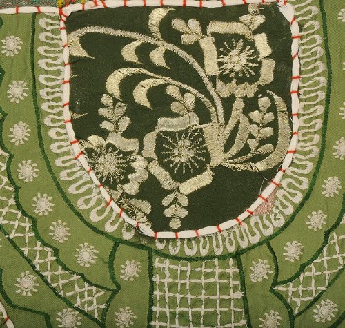 Imagen 3 de Patchwork Indian Home Decor Diseñador de algodón hecho a mano Cojín Set Set Tamaño 16 x 16 pulgadas Juego de 2 piezas