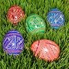 5 Ukrainian Easter Eggs in Assortment, Wooden Pysanky Eggs, Easter Gift