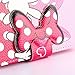 iphone 5s case,DELELE MOUSE Monster Lovely Stylish Bow Bowknot Wallet PU Leather Case Flip Cover Case Built-in Card Slots & Stand for Apple iphone 5 5G 5S (Pink Bow Bowknot Glove)