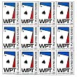 Trademark Poker Set of 12 World Poker Tour Card Decks - White
