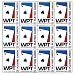 Trademark Poker Set of 12 World Poker Tour Card Decks - White