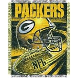 Green Bay Packers End Zone Woven Jacquard Throw