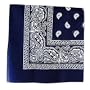Paisley Cotton Bandana Dark Blue
