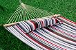 New Quilted Fabric Double Spreader Bar ButtonPillow Hammock