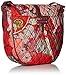 Vera Bradley Women's Signature Cotton Slim Saddle Crossbody Purse