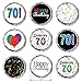 Happy 70th Birthday Sticker Decorations for Hershey Kisses (Set of 324)