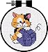 Dimensions Learn-A-Craft Cute Kitty Counted Cross Stitch Kit-3