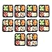 Prefer Green 3-Compartment Bento Box / Durable Plastic Lunch Boxes Sets, Meal Prep, Portion Control Containers,Food Storage [10 Pack]