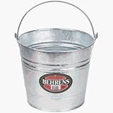 Tools & Hardware : Behrens #1205 5QT Galvanized Standard Pail