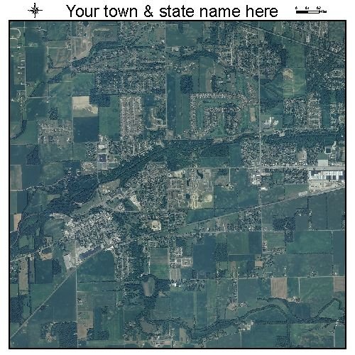 Aerial Photography Map of Yorktown, Indiana