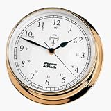 Weems & Plath Endurance Collection 145 Radio Controlled Clock (Brass)