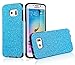 MEKO Galaxy S6 Edge Case, Sparkle Glitter Bling Anti-Shock Soft Gel Flexible TPU Case [Perfect Fit] [Scratch Resistant] for Samsung Galaxy S6 Edge-- (Blue)