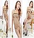 Sannysis Sexy Women Fishnet Bodystocking Lingerie Chemise Sleeveless Nightwear (Black)