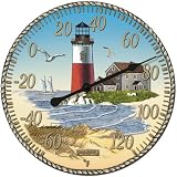 Springfield Precision Instruments Model 90920-9 12 Poly Resin Lighthouse Thermometer