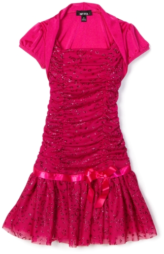 Amy Byer Girls 7-16 Cap Sleeve Tutu Dress 