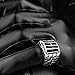 Men's Stainless Steel Cage Alien Skull Cross Ring Band Large Vintage Fashion Gothic Biker Silver Black Size 9