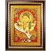 Hand Painted Scroll Ganesh Wall Art