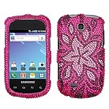 Tasteful Flowers With Full Rhinestones Hard Protector Case Cover For Samsun ....
