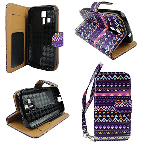Stylish Tribal Design Wallet Leather Case for Kyocera Hydro Icon C6730 with Kickstand Stylish Tribal Design Wallet Leather Case for Kyocera Hydro Icon C6730 with Kickstand