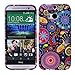 M8 Case, Wisdompro® 3 Pack Bundle of Color and Graphic Flexible TPU Soft Rubber Protective Case Covers for HTC One M8 (Jellyfish Butterfly Pattern)