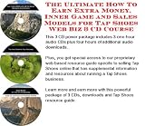 The Ultimate How To Earn Extra Money, Inner Game and Sales Models for Tap Shoes Web Biz 3 CD Course