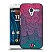 Head Case Designs Hot Pink to Teal Vivid Swirls Hard Back Case Cover for Motorola Moto X (1st Gen)