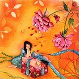 Blue art Carte postale Mila BM41