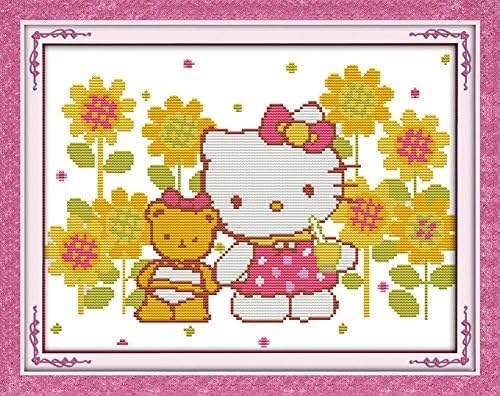Beverly Stamped Cross Stitch Kits The Kitty Cat