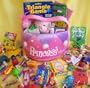 Princess Kids Easter or Gift Basket - Candy, Games, Coloring, Activites, FUN! And....includes a cute plush toy!