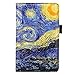 Menesia Server Book Organizer for Waitress,Blue Van gogh Waiter Serving Book,Waitstaff Server Order Pads,Guest Checks Books Holder for restaurant Fit Server Apron,with Money or Receipt Pocket and Pen slot