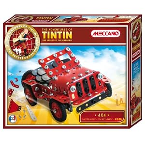 Meccano 4 x 4 TinTin Jeep Model Toy