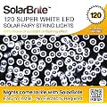 Solar Brite Deluxe Solar Fairy Lights 120 Super Bright White LED Decorative String, choice of light effect. Ideal for Trees, Gardens, Parties & More...