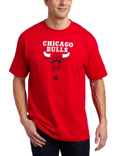 NBA Men's Chicago Bulls Short Sleeve T- Shirt (Red, Large)