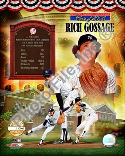 Rich Gossage HOF PF Gold (Limited Edition) Art Poster PRINT Unknown 8x10